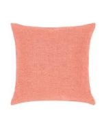 Woven Plain Cushion Coral Pink by Hug Rug