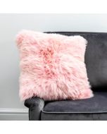 Blush Pink Sheepskin Cushion by Native