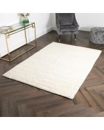 Cream Bubble Large Wool Rug by Native