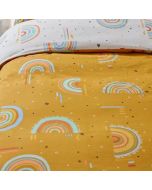 Rainbow Tribe Kids Duvet Cover Set Mustard By RIVA