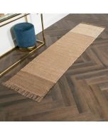 Natural Tones Jute & Cotton Runner Rug by Native