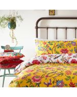 Pomelo Tropical Floral Duvet Cover Set Yellow By RIVA