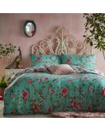 Vintage Chinoiserie Floral Exotic Duvet Cover Set Jade By RIVA