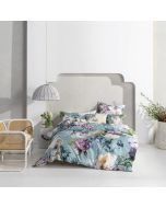 Lena Floral Duvet Cover Set Blue By RIVA 