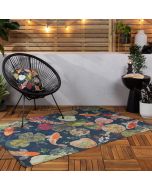 Koi Pond Outdoor/Indoor Rug Midnight By RIVA