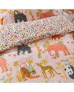 Endangered Kids Safari Animal Duvet Cover Set Pink By RIVA