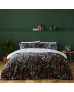 Floral Trail Duvet Cover Set Black By RIVA