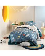 Space Race Kids Duvet Cover Set Multicolour By RIVA