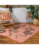 Tibetan Tiger Outdoor/Indoor Rug Coral By RIVA