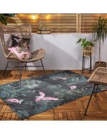 Platalea Outdoor/Indoor Rug Bottle Green By RIVA