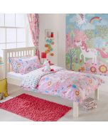 Unicorn Kids Duvet Cover Set Pink By RIVA