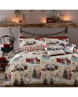 Jolly Santa Christmas Duvet Cover Set Multi By RIVA