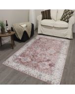 Fenix K5140 Pink/Creem Abstract Design Rug by Euro Tapis