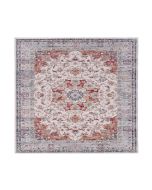 Fenix G4672 Grey Red Bordered Rug by Euro Tapis