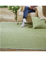 Hug Rug Woven Herringbone Green Rug