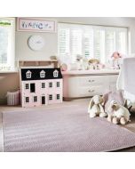 Hug Rug Woven Herringbone Rose Rug