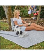 Hug Rug Woven Herringbone Sky Grey Rug 