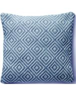 Woven Diamond Cushion Denim Blue by Hug Rug