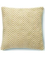 Woven Herringbone Cushion Gold by Hug Rug