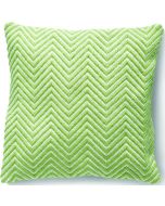 Woven Herringbone Cushion Green by Hug Rug