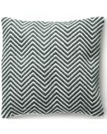 Woven Herringbone Cushion Sky Grey by Hug Rug