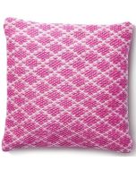 Woven Trellis Cushion Coral Pink by Hug Rug