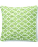 Woven Trellis Cushion Green by Hug Rug