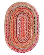 HMC Jute Braided 4201 Multi Oval Rug 