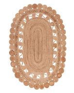 HMC Jute Braided 4214 Natural Oval Rug 