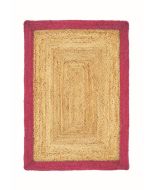 Origins Jute Raspberry Bordered Rug