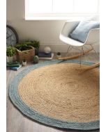 Jute Border-Duck Egg-Circle-Lifestyle