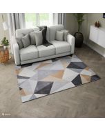 Fenix G7162 Black Grey Modren Design Rug by Euro Tapis
