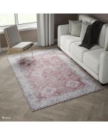 Fenix K5140 Pink/Creem Abstract Design Rug by Euro Tapis
