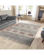 Origins Mandala Stripe Grey Woven Rug