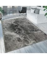 Marble Rug Grey Black Striped Pattern by Viva Rug