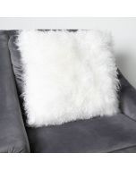 Natural Curly Sheepskin Cushion by Native