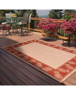 Rug Style Outdoor Pineapple Terracotta Rug 
