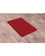 Rug Style Pin Dot Red Washable Mat