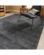 Origins Reef Dark Grey Modern Plain Rug