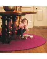 Origins Reef Raspberry Plain Circle Rug