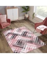 Ultimate Regency Chevron Blush Abstract Rug