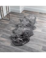 Double Grey Sheepskin Rug by Native