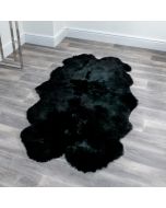 Quad Black Sheepskin Rug by Native