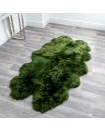 Quad Olive Green Sheepskin Rug by Native