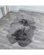 Quad Grey Sheepskin Rug by Native