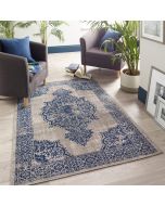Origins Saville Blue Grey Traditional Rug
