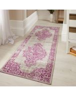 Origins Saville Grey Raspberry Traditional Runner