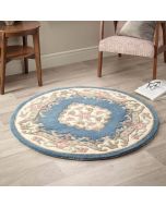 Origins Shensi Blue Traditional Circle Rug 