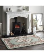 Origins Shensi Green Traditional Wool Rug