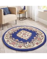 Origins Shensi Navy Traditional Circle Rug 